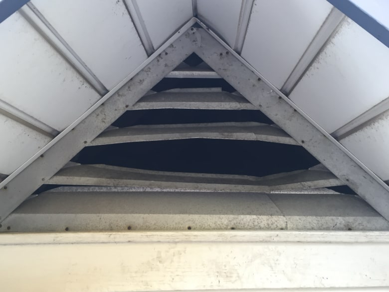 Damaged gable vent